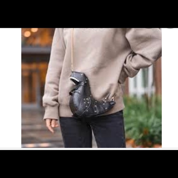 COPY - Black R-Rex tyrannosaurus Dinosaur Crossbody bag - Picture 2 of 5